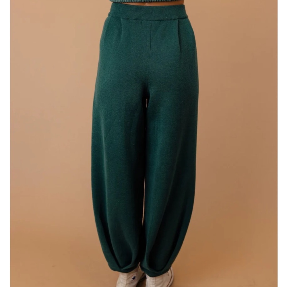 NWT FREE PEOPLE FP Beach Emerald Spell Combo Freya Sweater 2 PC Set SZ: XL/Tall - Picture 8 of 16